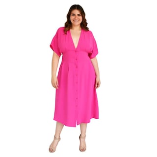 Foto 1 | Vestido Roman Fashion color Rosa para Mujer