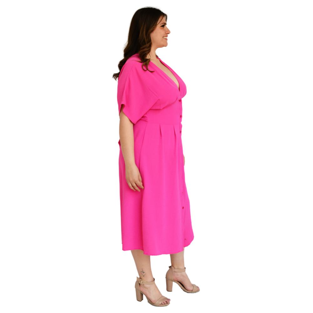 Foto 3 pulgar | Vestido Roman Fashion color Rosa para Mujer