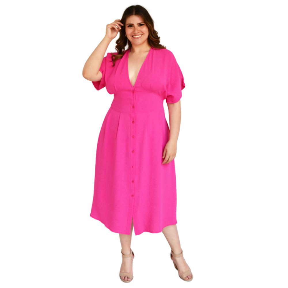 Foto 6 pulgar | Vestido Roman Fashion color Rosa para Mujer