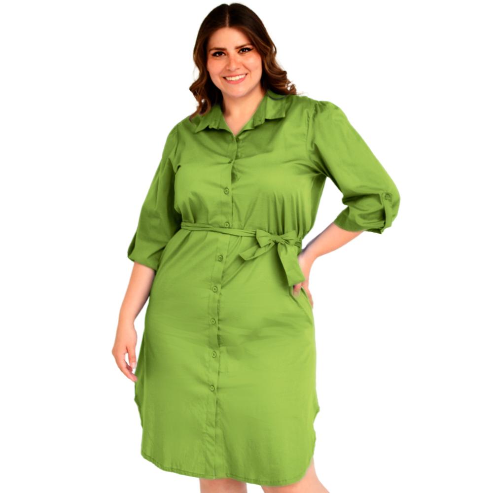 Vestido Roman Fashion color Verde para Mujer