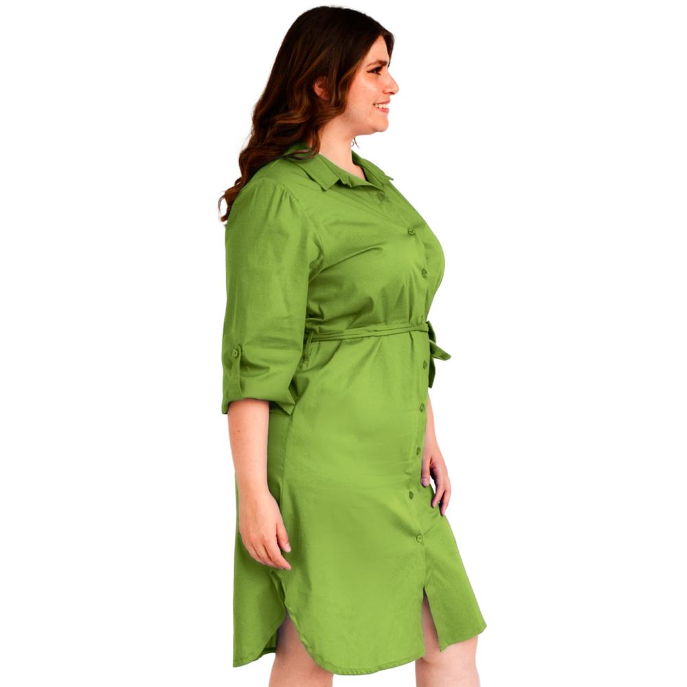 Foto 3 pulgar | Vestido Roman Fashion color Verde para Mujer