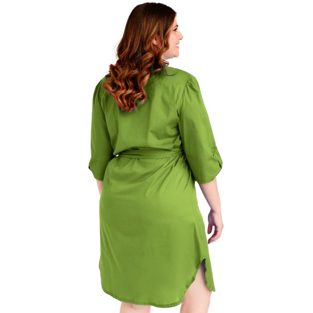 Foto 4 pulgar | Vestido Roman Fashion color Verde para Mujer