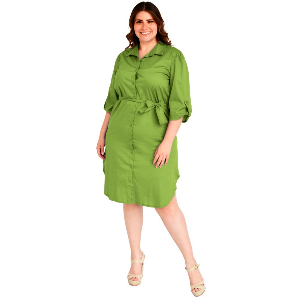 Foto 6 pulgar | Vestido Roman Fashion color Verde para Mujer