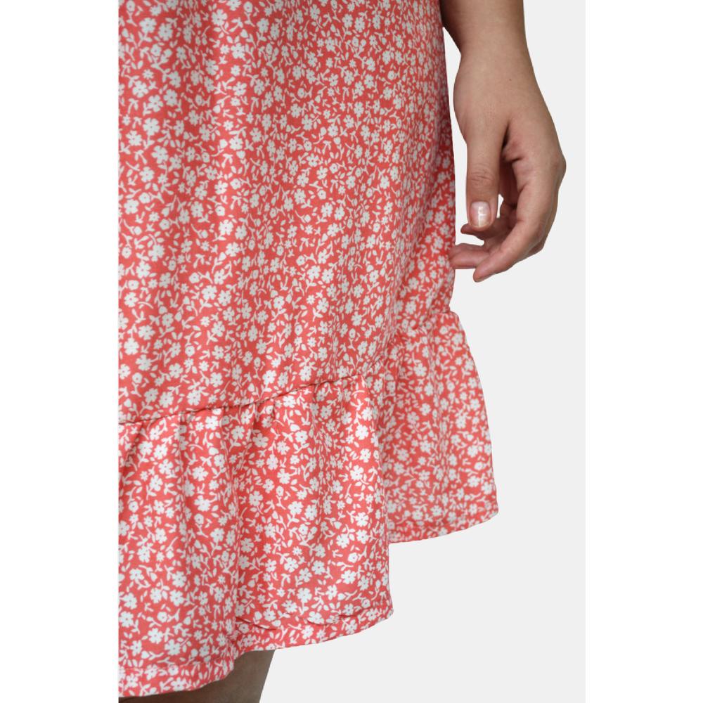 Foto 5 pulgar | Vestido Campesino Roman Fashion Tallas Extras 4191 color Coral