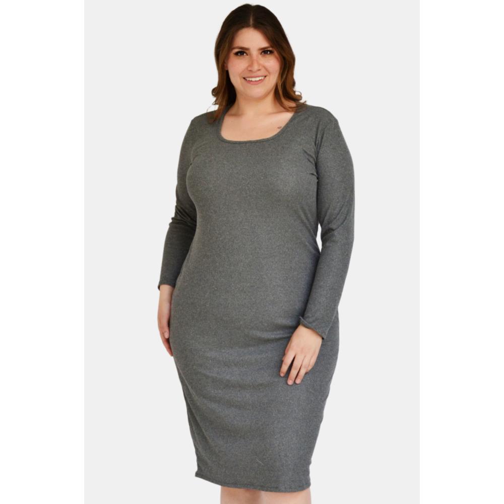 Vestido Roman Fashion color Gris para Mujer