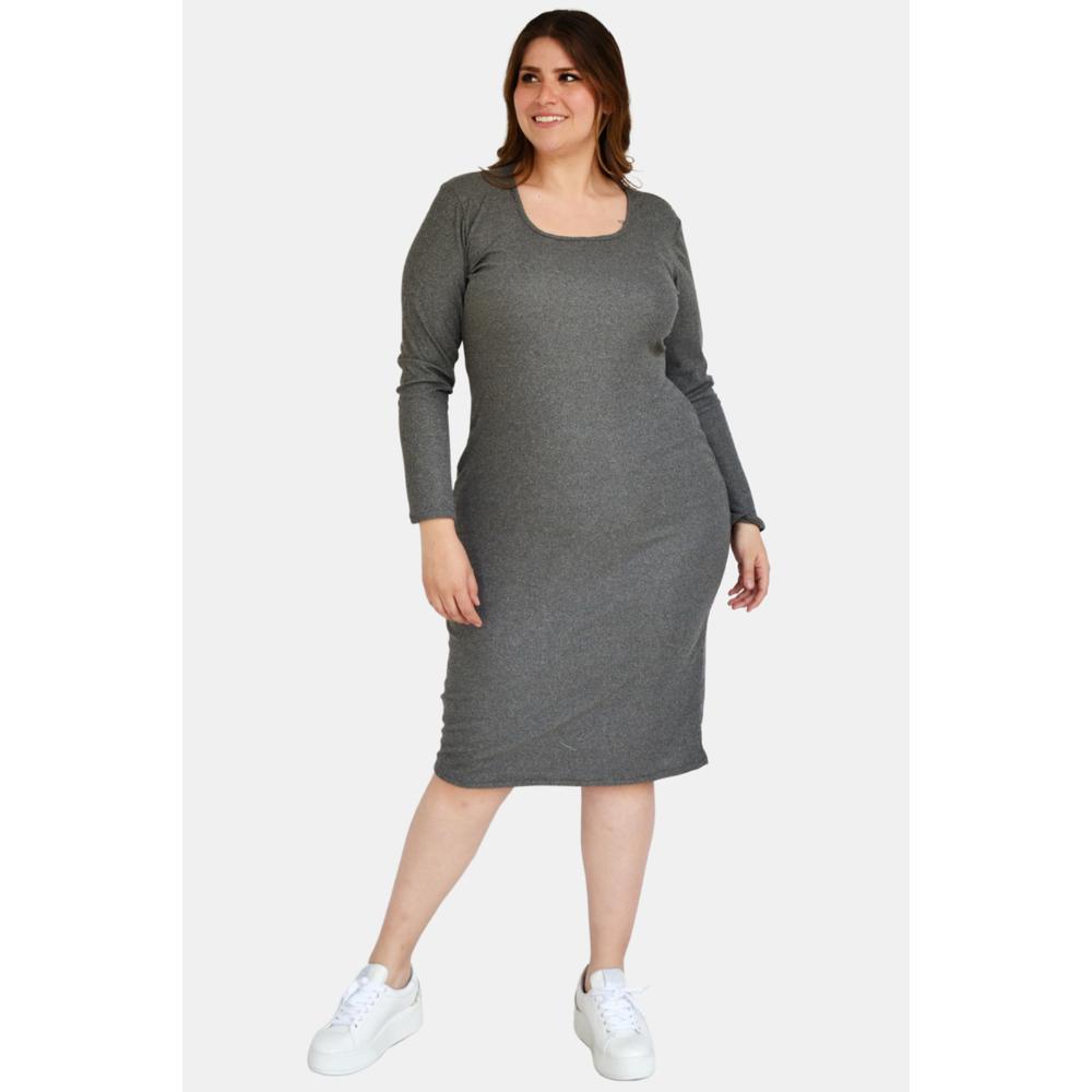 Foto 6 pulgar | Vestido Roman Fashion color Gris para Mujer