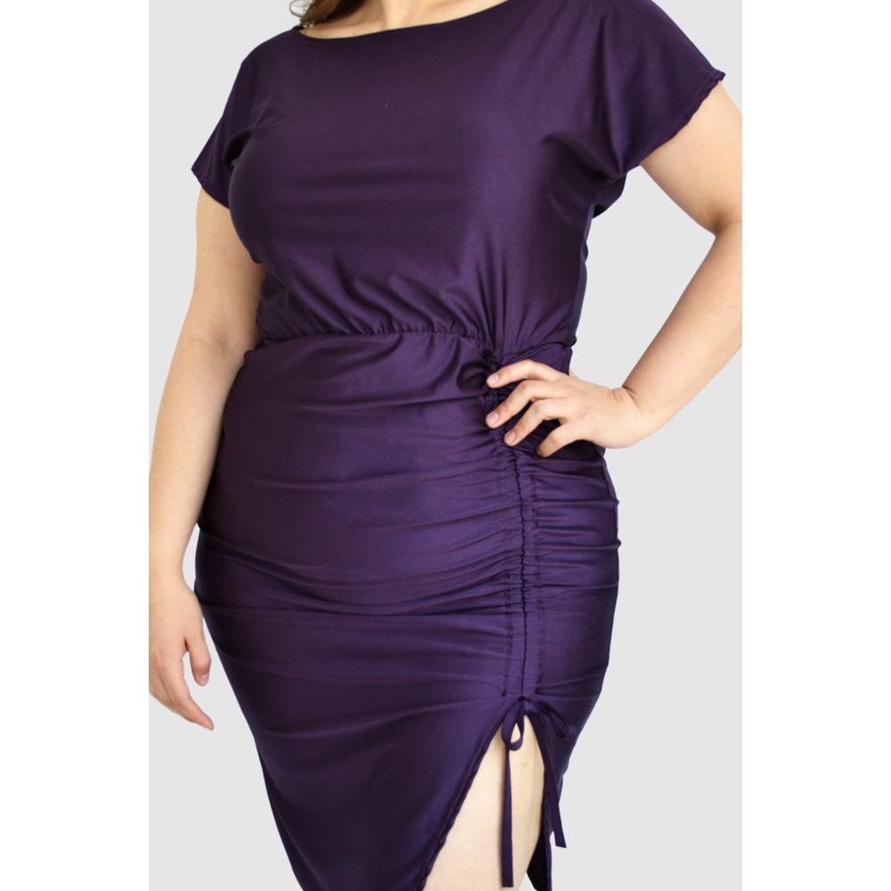 Foto 5 pulgar | Vestido Roman Fashion color Púrpura para Mujer
