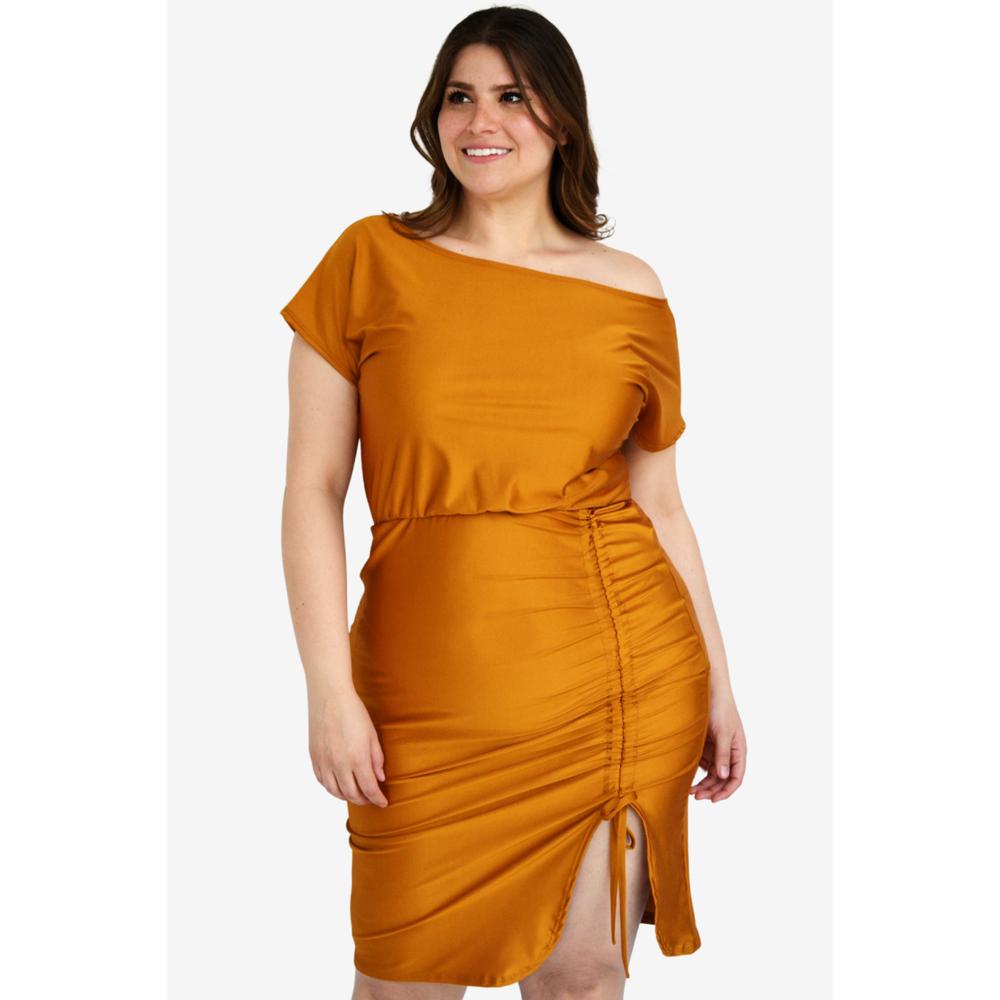 Foto 2 pulgar | Vestido Roman Fashion color Marrón para Mujer