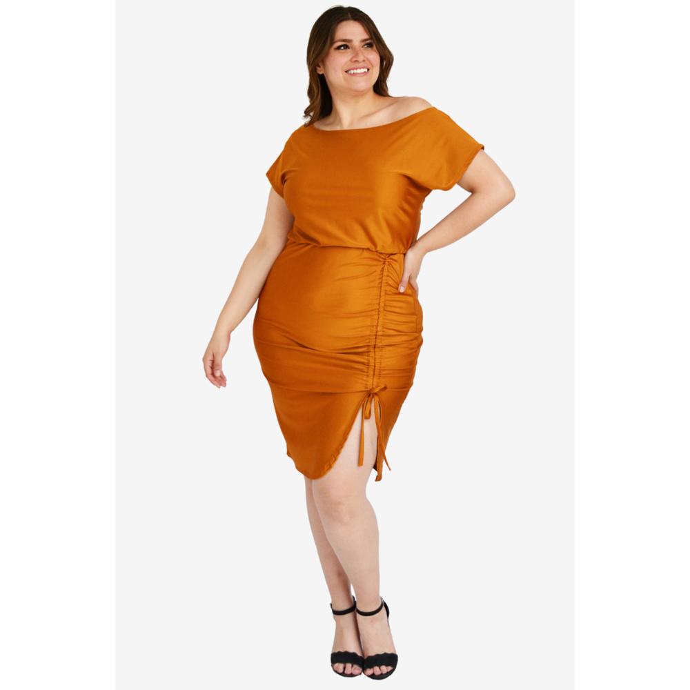 Foto 5 | Vestido Roman Fashion color Marrón para Mujer
