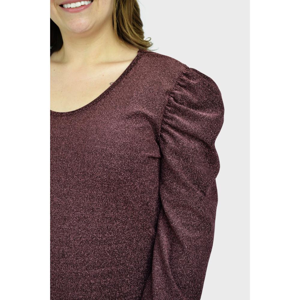 Foto 5 pulgar | Vestido para Mujer Roman Fashion Tallas Extras Brillos Rosa