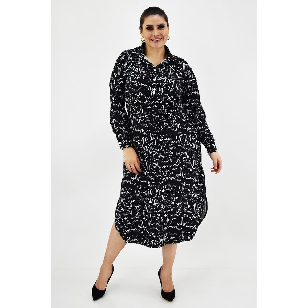 Vestido Roman Fashion Negro para Mujer