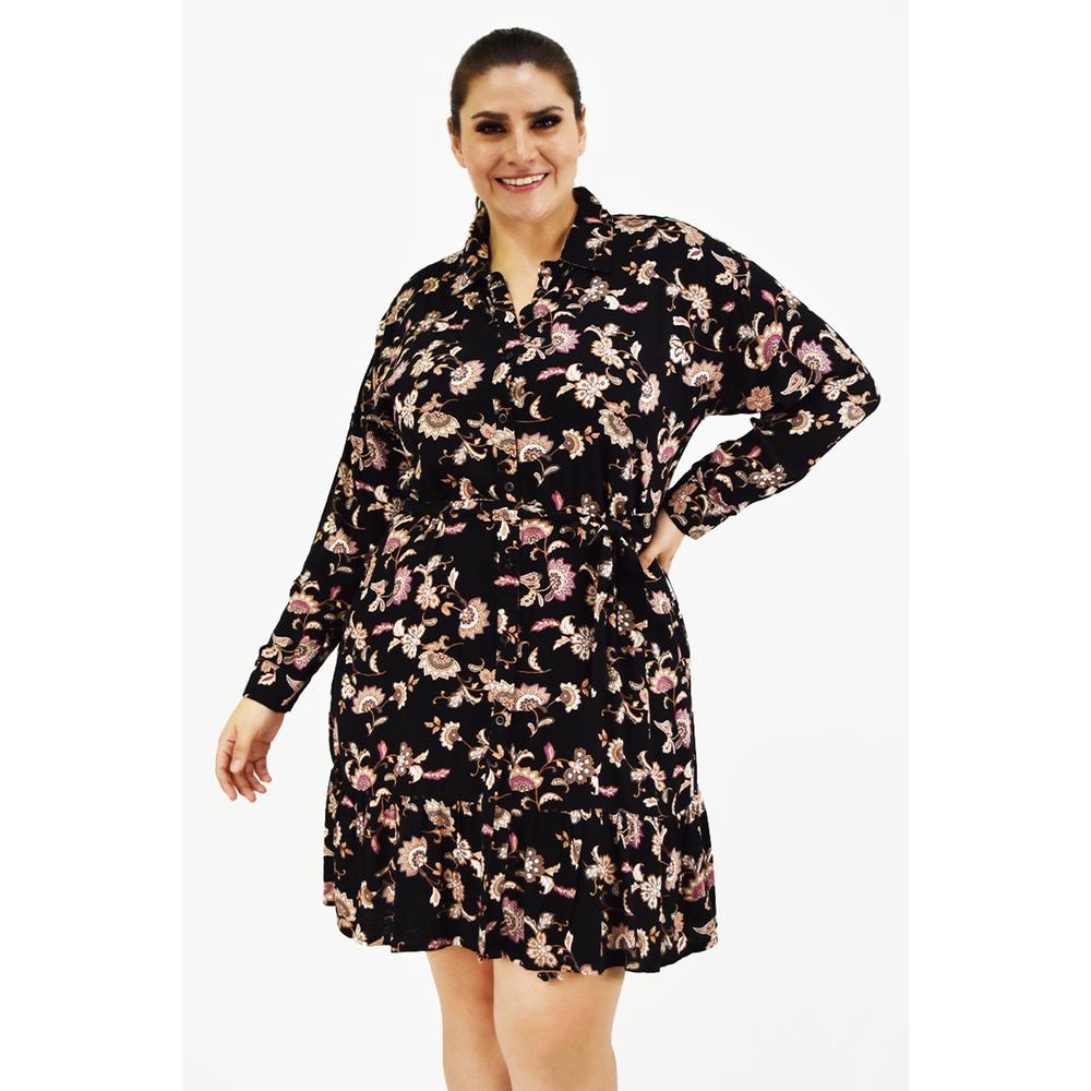 Vestido Tribal Roman Fashion /tallas Extras, 2253 (negro) Negro