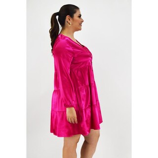 Foto 2 | Vestido Roman Fashion Tallas Extras 1250 Rosa