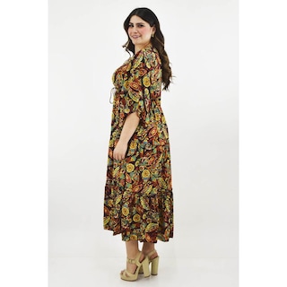 Foto 2 | Vestido Boho Tallas Extras 23811 Vino