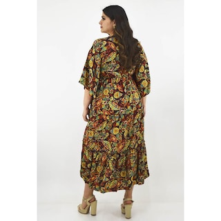 Foto 3 | Vestido Boho Tallas Extras 23811 Vino