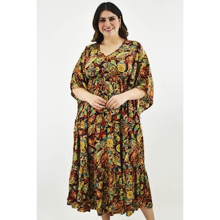 Foto 5 | Vestido Boho Tallas Extras 23811 Vino