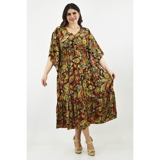 Foto 6 | Vestido Boho Tallas Extras 23811 Vino