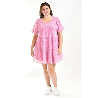 Foto 6 | Vestido Vaporoso Roman Fashion Rosa para Mujer