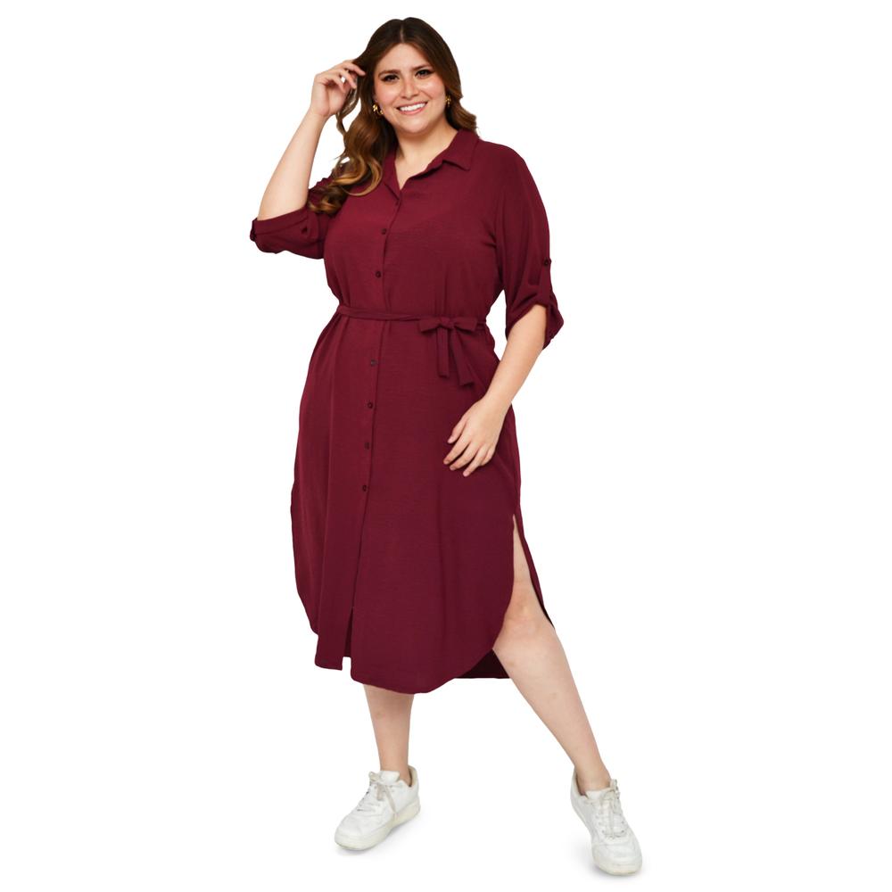 Foto 6 | Vestido Largo Roman Fashion /tallas Extras 1765 Vino