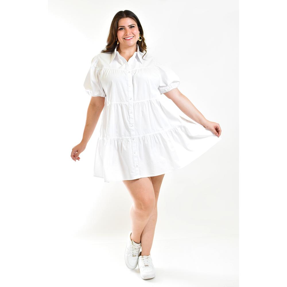 Foto 2 pulgar | Vestido Roman Fashion Blanco para Mujer