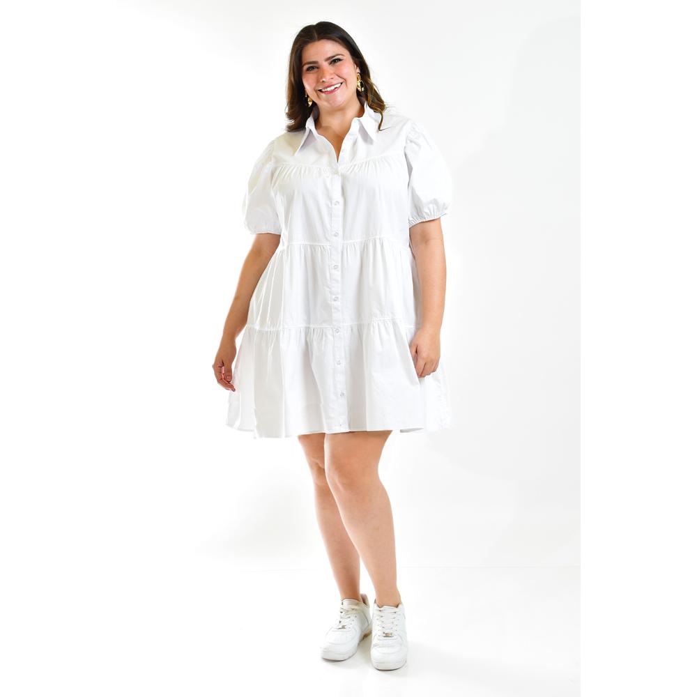 Foto 7 pulgar | Vestido Roman Fashion Blanco para Mujer