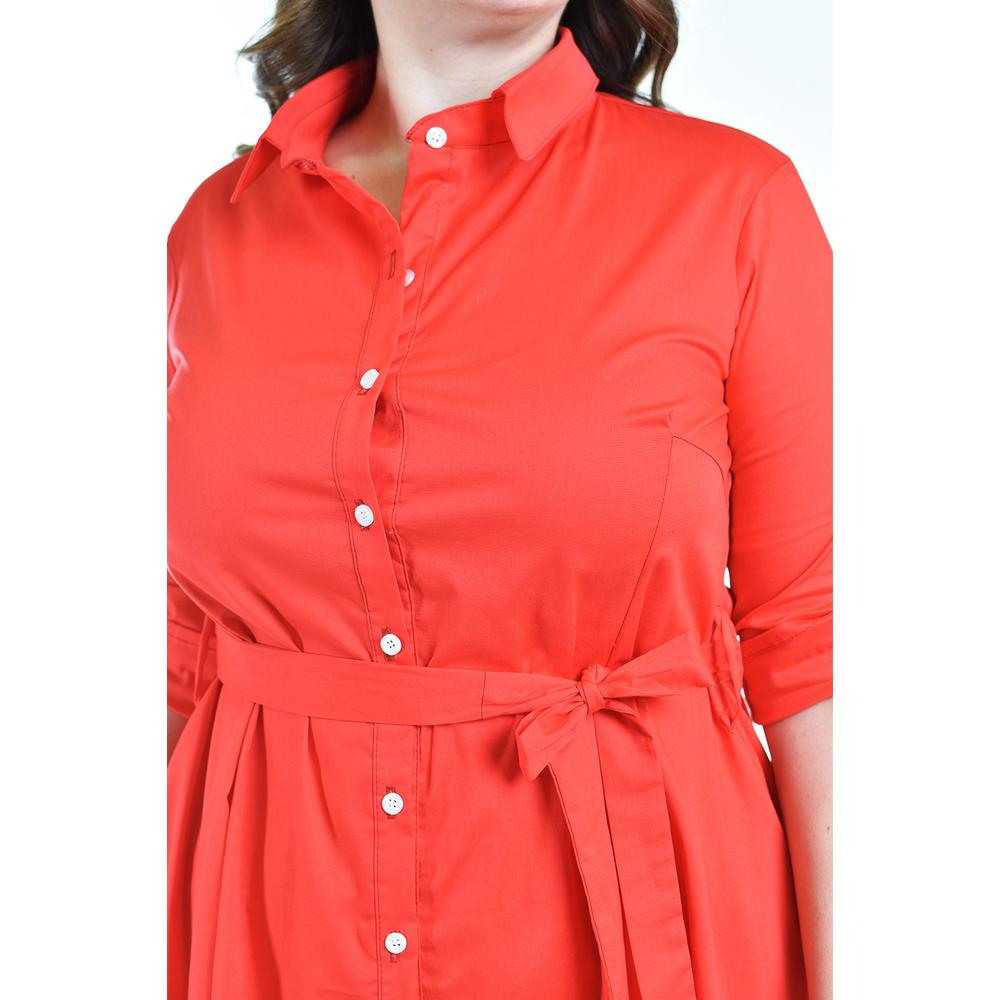 Foto 4 | Vestido Asimétrico Roman Fashion 9514 Rojo