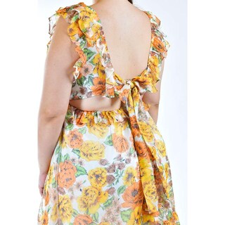 Foto 3 | Vestido Roman Fashion Amarillo para Mujer