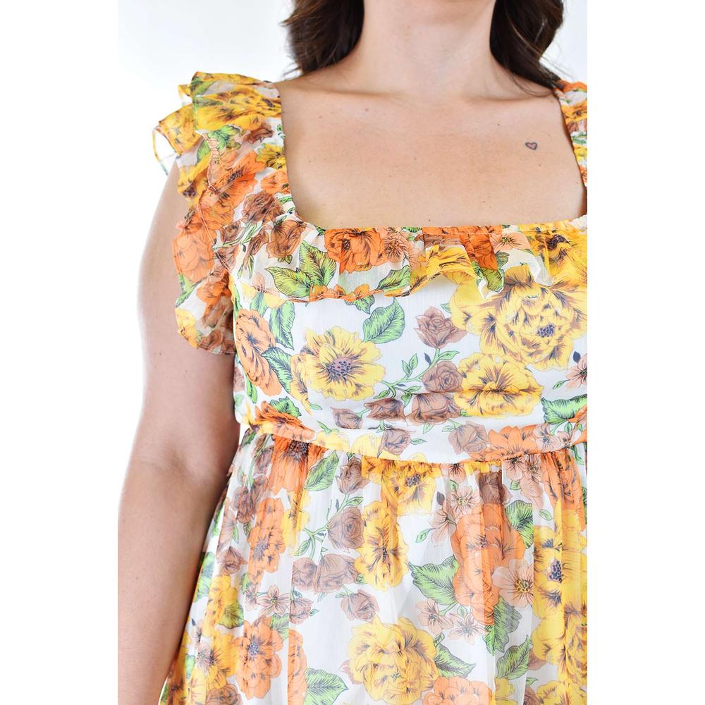 Foto 5 pulgar | Vestido Roman Fashion Amarillo para Mujer