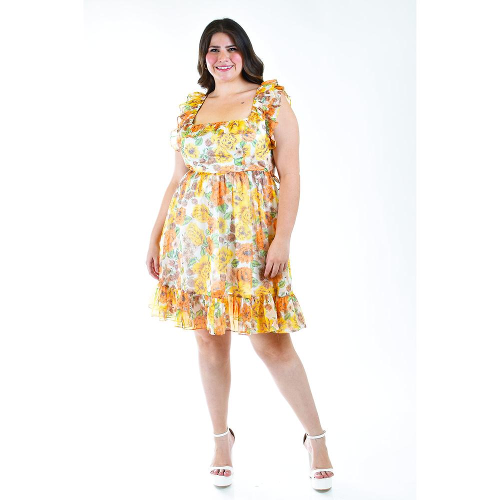 Foto 6 pulgar | Vestido Roman Fashion Amarillo para Mujer