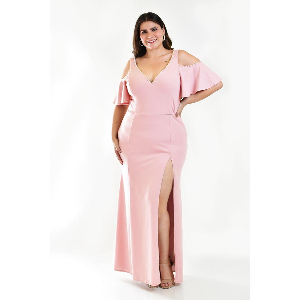 Foto 2 pulgar | Vestido Roman Fashion Rosa para Mujer