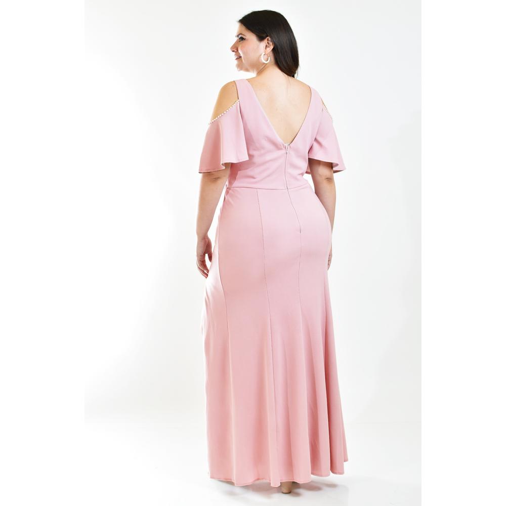 Foto 4 pulgar | Vestido Roman Fashion Rosa para Mujer