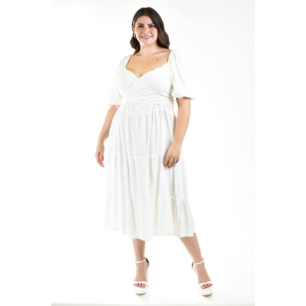 Foto 2 pulgar | Vestido Roman Fashion Blanco para Mujer