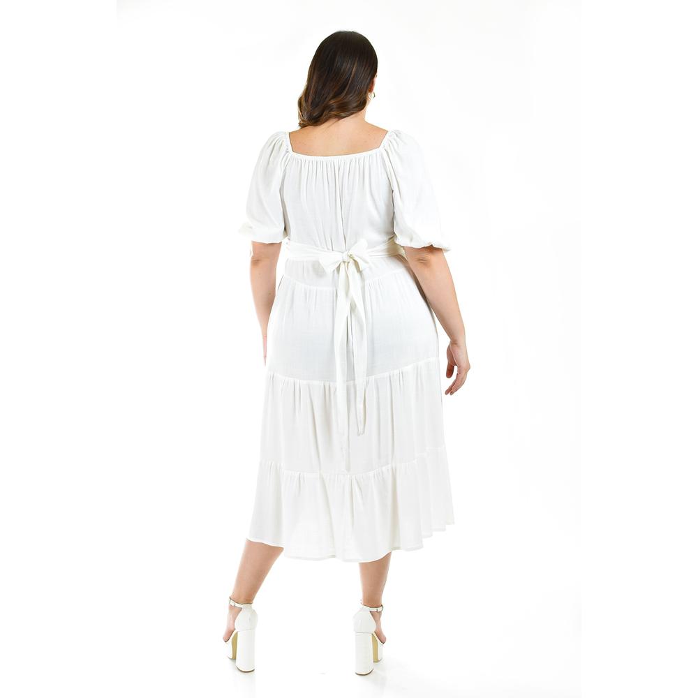 Foto 4 pulgar | Vestido Roman Fashion Blanco para Mujer