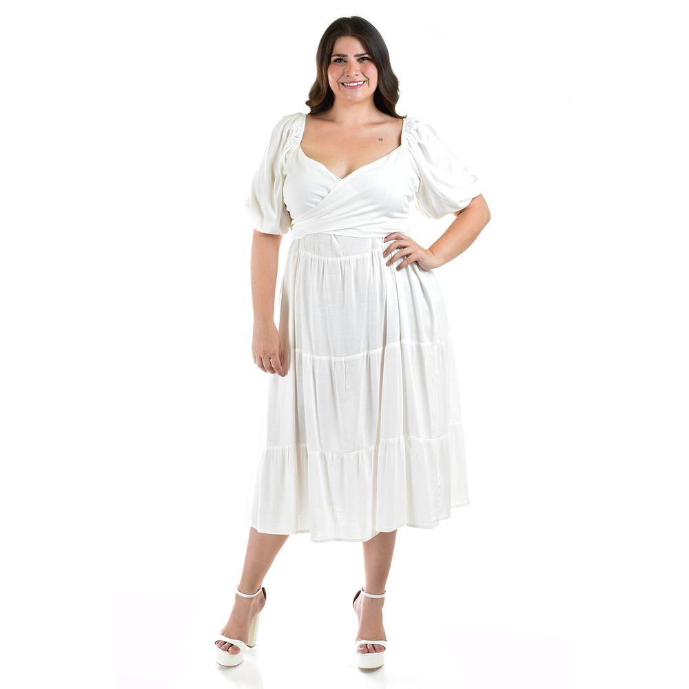 Foto 6 pulgar | Vestido Roman Fashion Blanco para Mujer