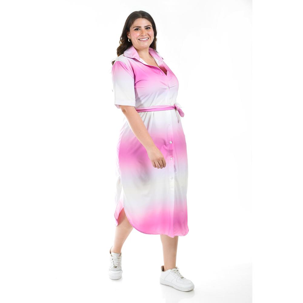 Foto 4 pulgar | Vestido Camisero Roman Fashion Lila para Mujer