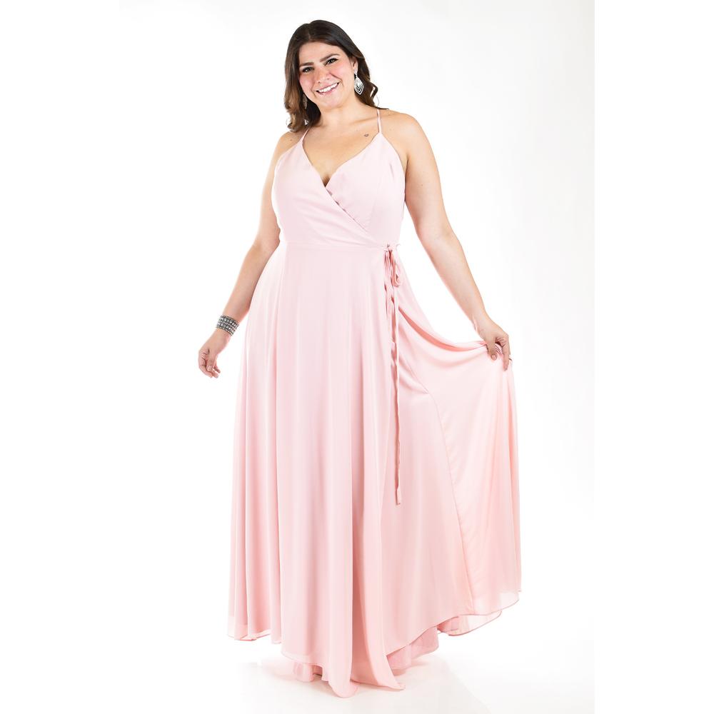 Vestido Largo de Fiesta Roman Fashion Tallas Extras 2008 Rosa