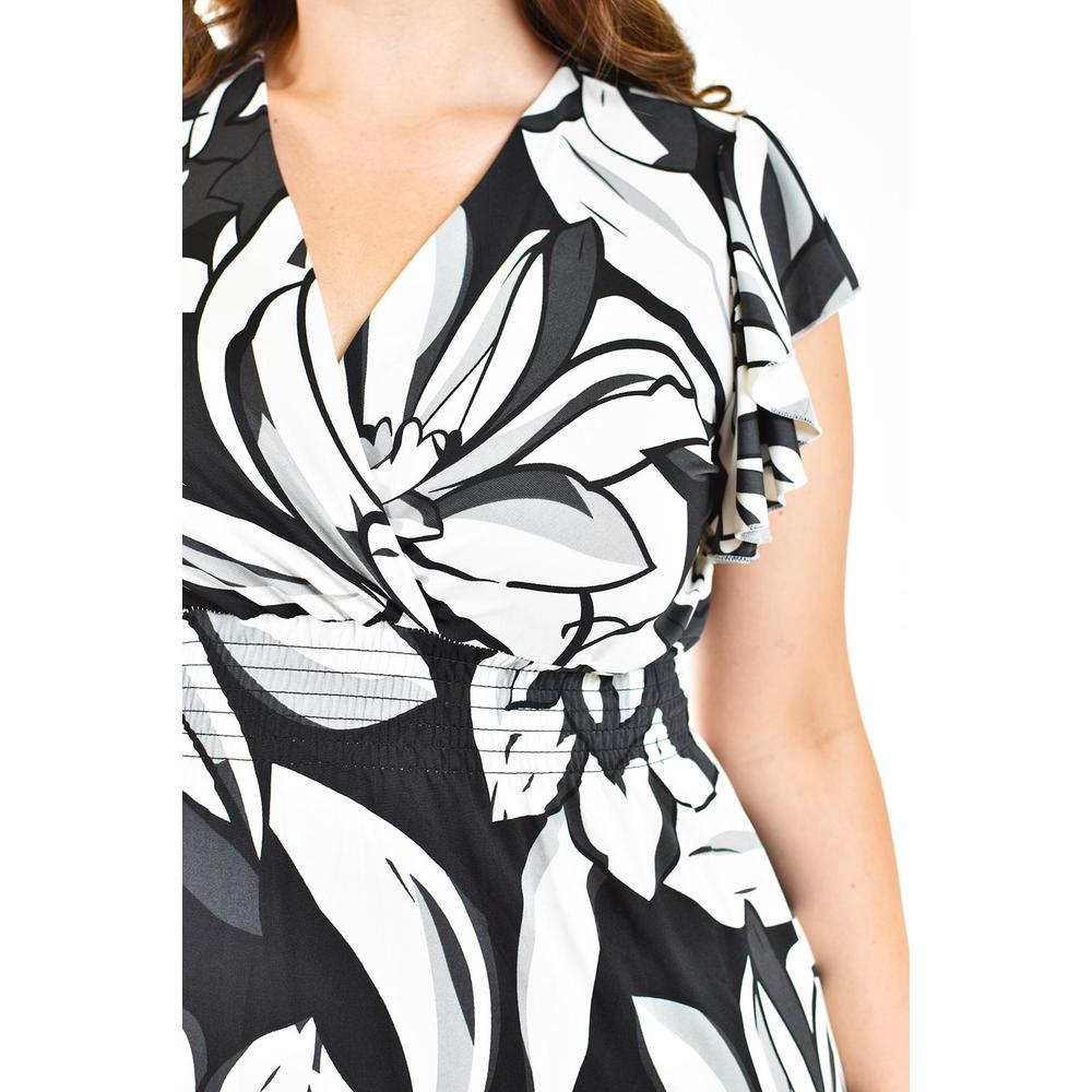 Foto 5 pulgar | Vestido Midi Roman Fashion 9940-3 Negro para Mujer