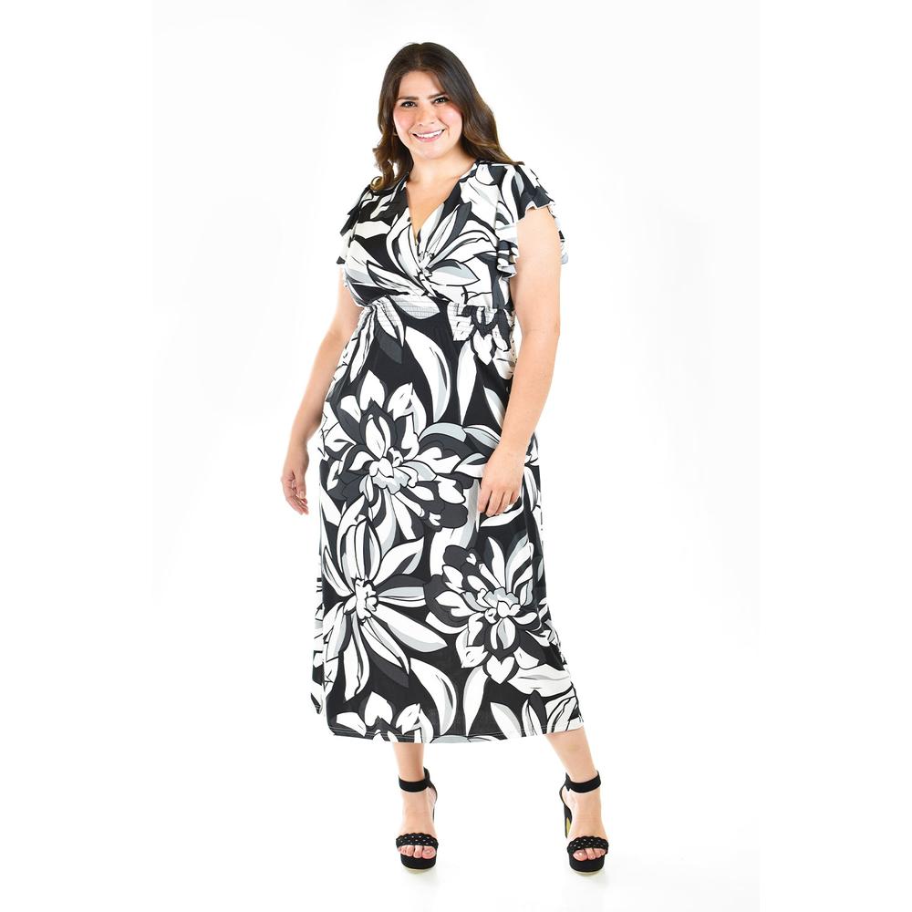 Foto 6 pulgar | Vestido Midi Roman Fashion 9940-3 Negro para Mujer