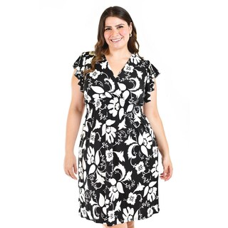 Foto 5 | Vestido Flores Roman Fashion Tallas Extras