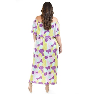 Foto 3 | Vestido Plisado Roman Fashion /tallas Extras, 2319 (morado) Lila