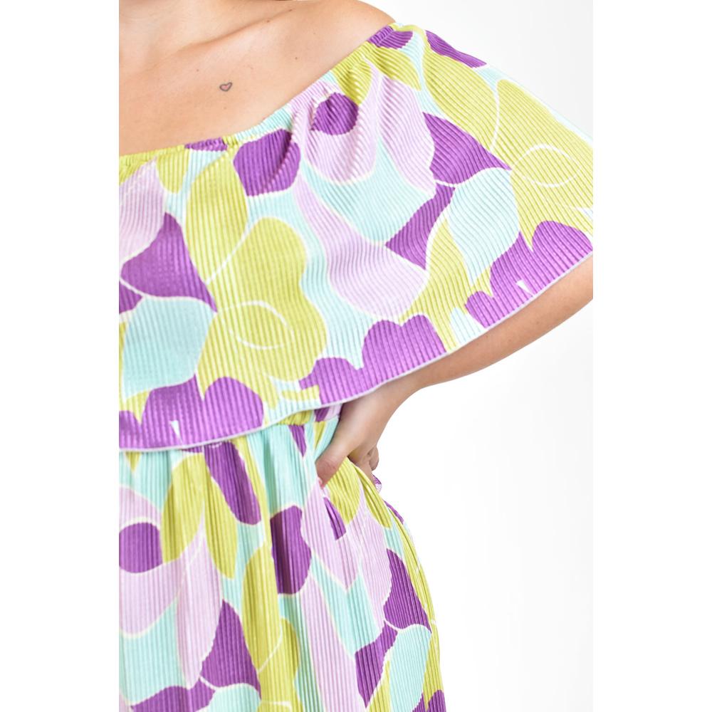 Foto 5 pulgar | Vestido Plisado Roman Fashion /tallas Extras, 2319 (morado) Lila