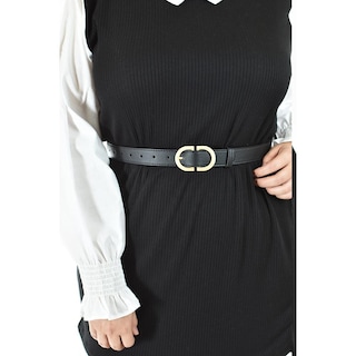 Foto 5 | Vestido Camisero Con Chaleco Roman Fashion /tallas Extras, 3820 (negro) Negro