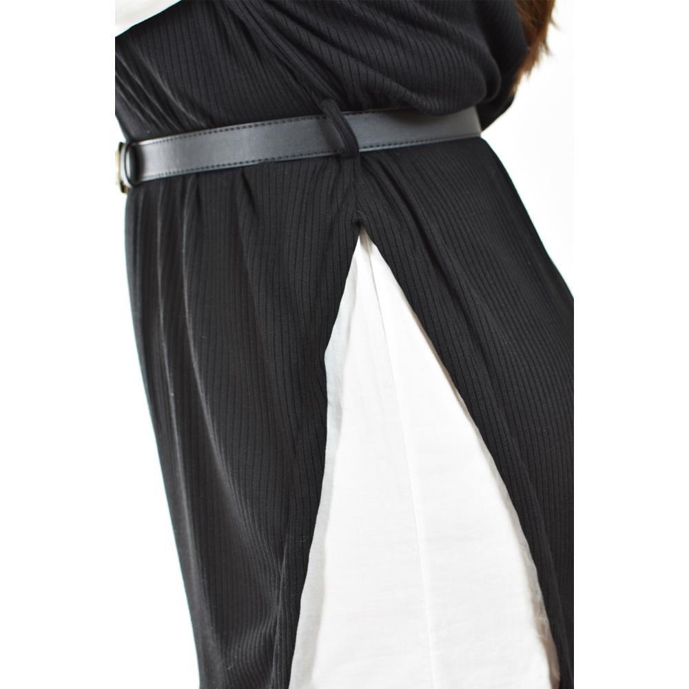Foto 7 pulgar | Vestido Camisero Con Chaleco Roman Fashion /tallas Extras, 3820 (negro) Negro