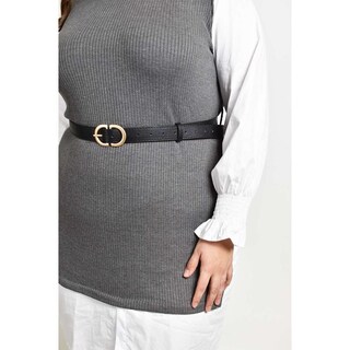 Foto 4 | Vestido Camisero Con Chaleco Roman Fashion /tallas Extras, 3820 (gris) Gris