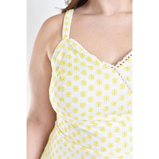 Foto 4 | Vestido Con Bordado De Flores Roman Fashion /tallas Extras, 4129 (amarillo) Amarillo