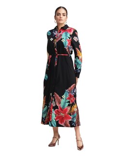 Foto 1 | Vestido Camisero Casual Estampado Floral