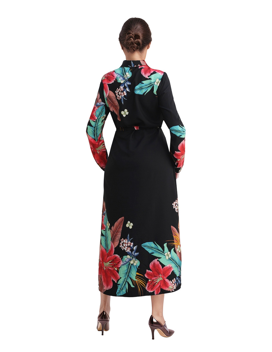 Foto 2 | Vestido Camisero Casual Estampado Floral