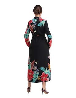 Foto 2 | Vestido Camisero Casual Estampado Floral