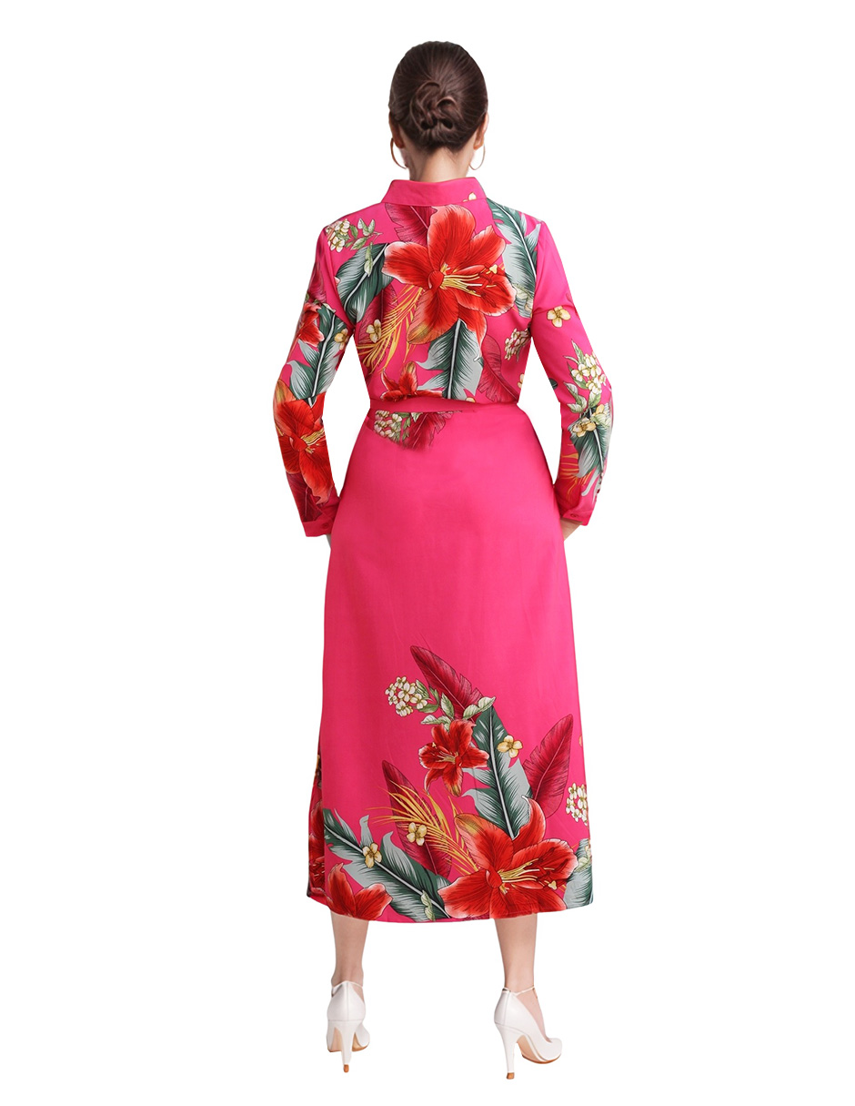 Foto 3 pulgar | Vestido Camisero Casual Estampado Floral