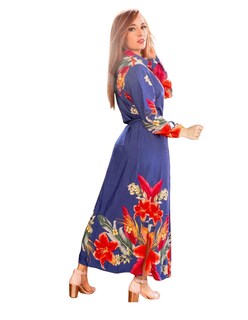 Foto 2 | Vestido Camisero Casual Estampado Floral
